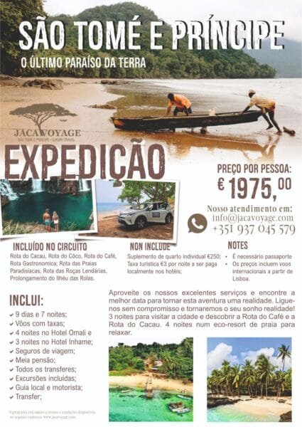 Viagem São Tomé e Príncipe Tudo incluído 2024